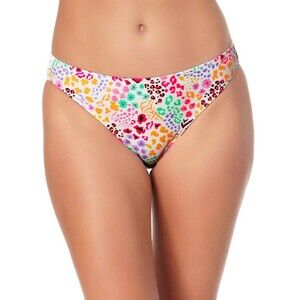 NWT California Waves MULTI Juniors' Hipster Scoop Bikini Swim Bottom, Medium